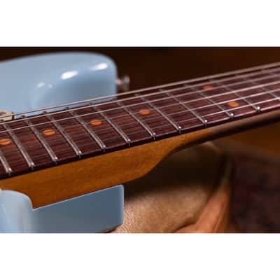 Fender Custom Shop Late 62 Strat Relic Faded Daphne Blue image 11