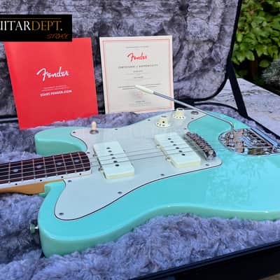 ✭PRISTINE!✭2018 Fender American JAZZ TELE ✭ Parallel Universe ✭ SURF GREEN ✭ Jazzmaster ✭ COA ✭ OHSC image 12