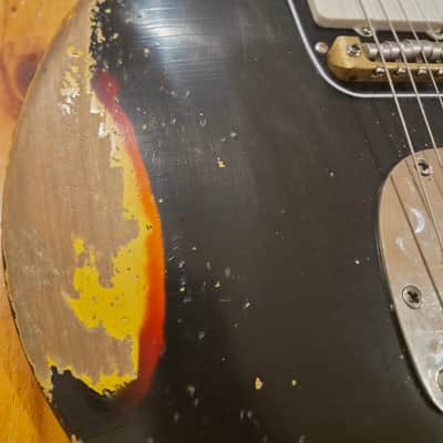 MJT Jazzmaster build 2026 - Aged black over sunburst image 3