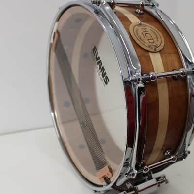 Holloman Custom Drums 5x13" Cherry/Maple snare drum - Hand rubbed urethane image 8