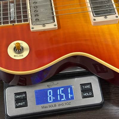 Gibson Custom 1959 Les Paul Standard Reissue Ultra Light Aged Sunrise Teaburst w/case 951301 image 13