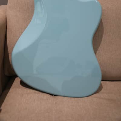 Fender MIJ Traditional '60s Jaguar Left Handed, Daphne Blue upgraded W/ Mastery Bridge image 6