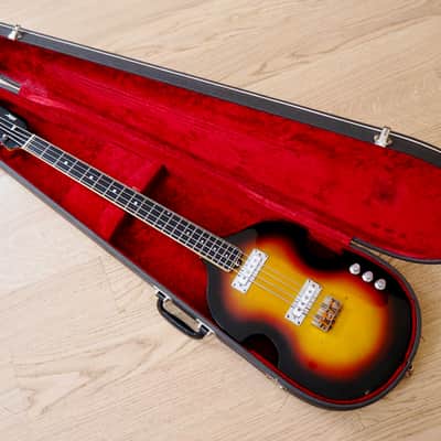1965 Vox Model V-232 Solid Body Electric Violin Bass Guitar 100% Stock w/ohc image 19
