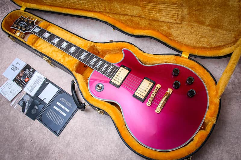 GIBSON USA Custom Shop Special Order Les Paul Axcess Custom "Chrome Pink + Ebony" (2025)
