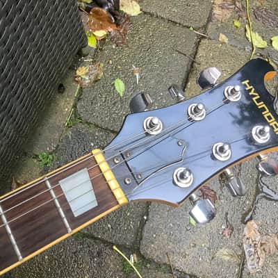 Hyundai Les Paul with Tremolo futuristic model Vintage 80’s floyd rose style Korea ? japan? image 12