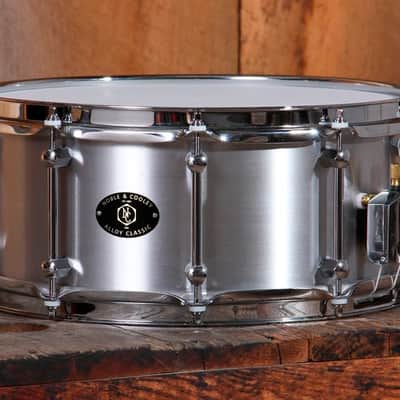 Noble & Cooley *Pre-Order* Alloy Classic 6x14" Cast Aluminum Snare Drum Raw with Protective Coating & Chrome Hardware | Made in the USA | Special Order | Authorized Dealer image 1