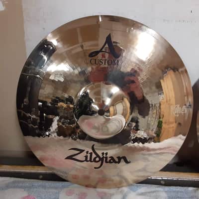 Zildjian 14" A Custom Hi-Hat Cymbals (Pair) 1991 - Present - Brilliant image 4