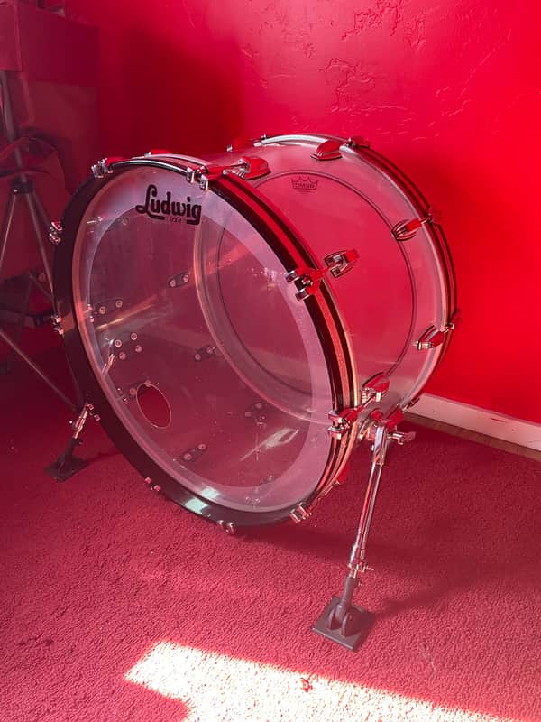 Ludwig Vistalite Reissue 14x24" Bass Drum 2001 - Present - Clear image 1