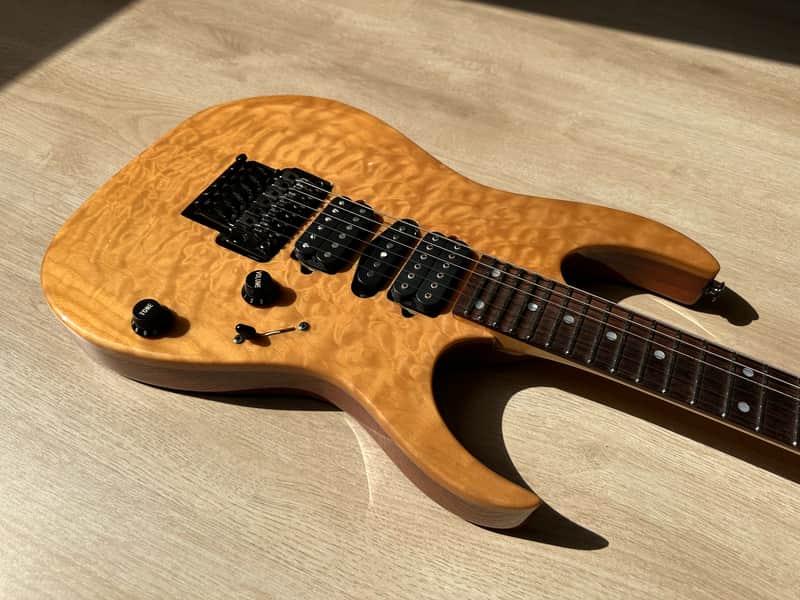 TOKYO GUITARS RG-300 Wooden Natural 現品限り Ibanez MADE IN JAPAN RG652 AHMFX-NGB RG Prestige Fixed Bridge