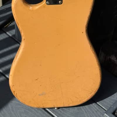 Fender Musicmaster 1964 - really cool vibey Desert Sand like a mini Strat w/a fat neck ! image 5