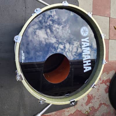 Yamaha Birch Custom Absolute 2000s 18x20 - Silver Sparkle image 5