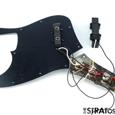 Fender Squier Classic Vibe '70s Jazz Bass, LOADED PICKGUARD Guitar, Black image 2