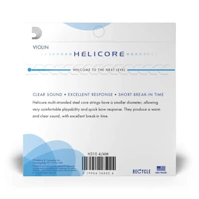 D'Addario Helicore Violin String Set - 4/4 Scale - Medium Tension image 2