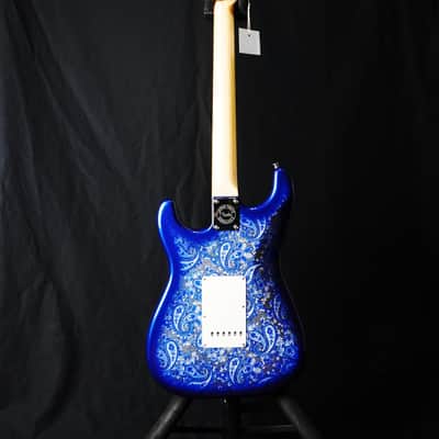 *NEW IN BOX* Fender MIJ Limited Stratocaster 2025 – Rare Indigo Paisley, Flagship Tokyo Exclusive Color image 5