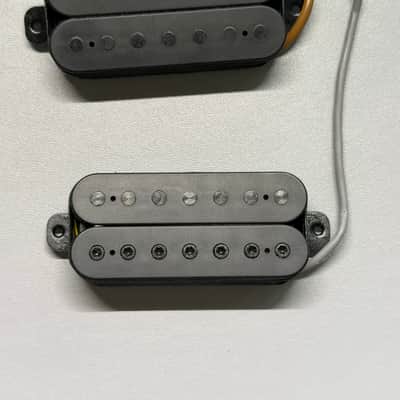 Ibanez Prestige V87 V77 7 String Electric Guitar Pickup Set Black Humbuckers Japan Bridge & Neck RG1527 image 2