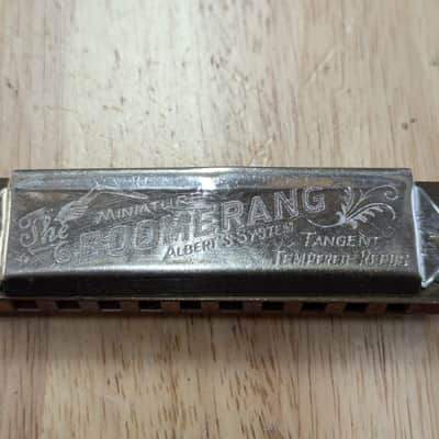 Vintage Alberts Boomerang Miniature Diatonic Harmonica, Fully Refurbished, tuned + cleaned. Made in Germany c.1920s image 4