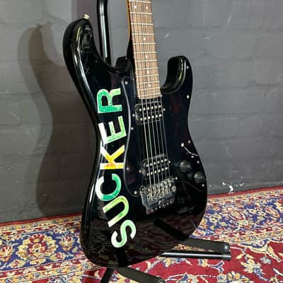 + New Video Fender Stratocaster Ex Gavin Rossdale Bush Black Humbucker Guitar + Case image 6