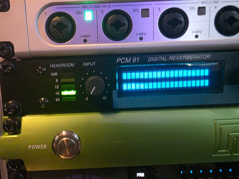 Lexicon PCM 91 Digital Reverberator 1990s - Black image 1