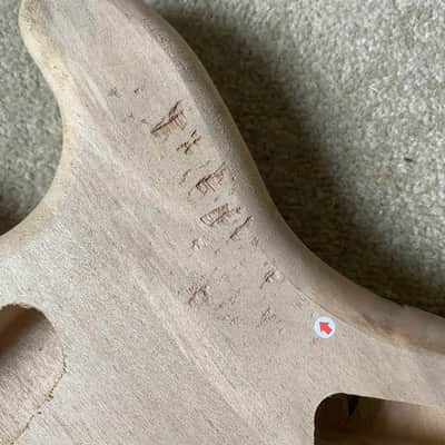 Strat Style Unfinished Basswood Guitar Body image 2