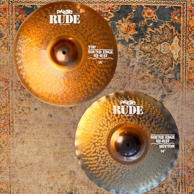 Paiste RUDE SOUND EDGE 14” Hihats IMMACULATE Condition! 880 1132 g DON’T PAY $550 FOR A GUESS image 1