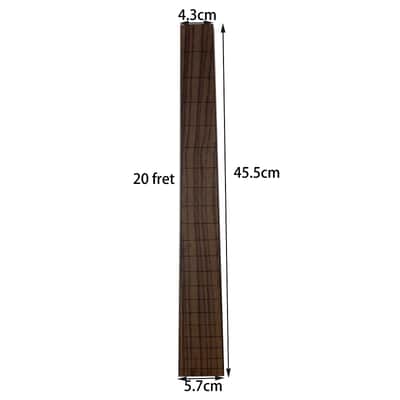 Acoustic Guitar Rosewood 20 Frets Neck Fingerboard Fretboard image 6