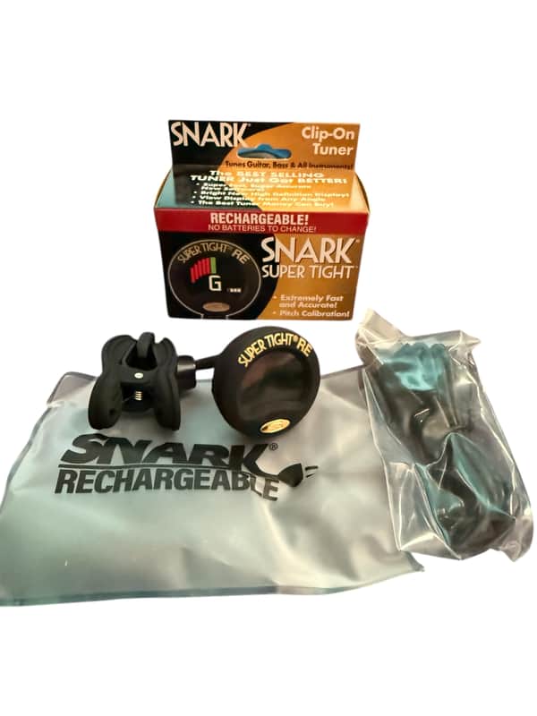 Snark ST-8 Super Tight Clip On Tuner Black No Battery Rechargeable Guitar/ Bass / All Instruments image 1