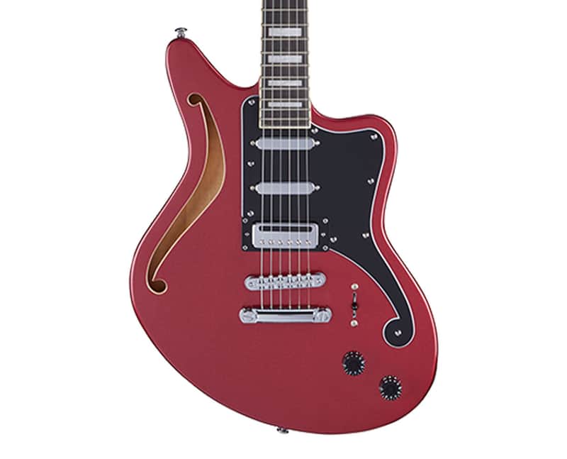 D'Angelico Premier Bedford SH Semi-Hollow Guitar - Oxblood - B-Stock image 1