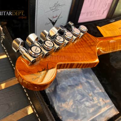 ♚MINT♚ FENDER Custom Shop CUSTOM Stratocaster ♚ TRANS SURF GREEN ♚AAA ROASTED NECK♚FAT 60's Handwounds !♚£5199 image 17