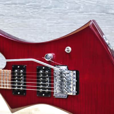Jackson Kelly KE3 Pro Series Transparent Red Flame Maple Top Electric Guitar w/Bag image 4