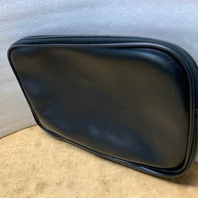 LARGE VINYL ZIPPERED MICROPHONE/ ACCESSORIES POUCH/ BLACK- MAKE OFFER! image 4