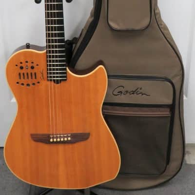 Godin Multiac Steel Natural HG High Gloss Acoustic Guitar w/ Soft Case image 1