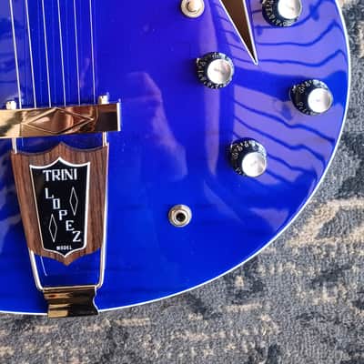 Gibson Trini Lopez Custom Shop 1964 Figured Top 2024 - Viper Blue image 6