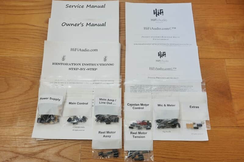 Technics RS-1500 restoration kit filter capacitor repair rebuild fix image 1