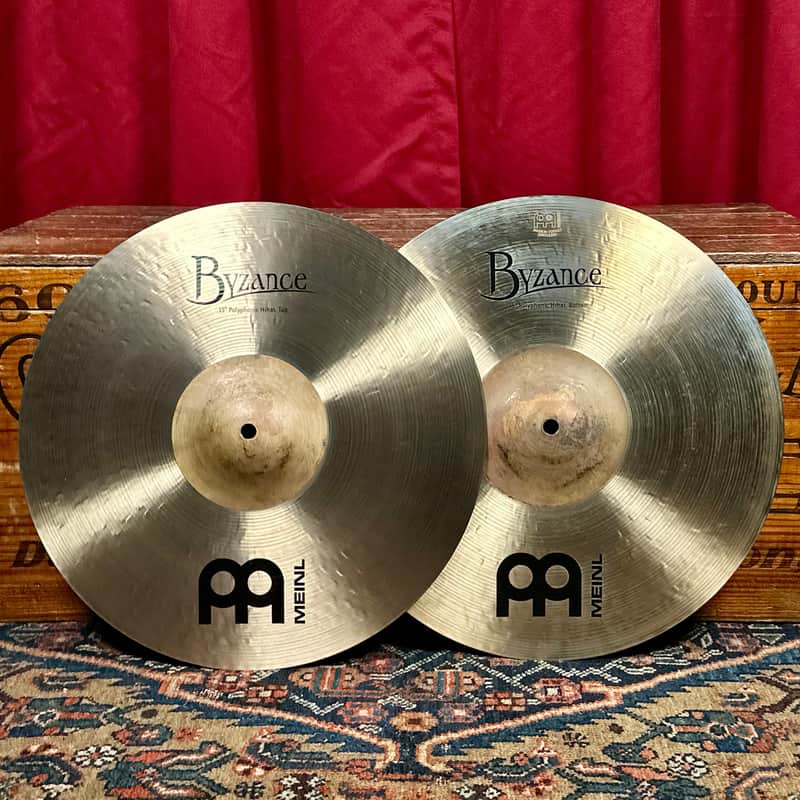 15" Meinl Byzance Jazz Thin Hi-Hat Cymbal Pair 1160g/1442g *Video* image 1