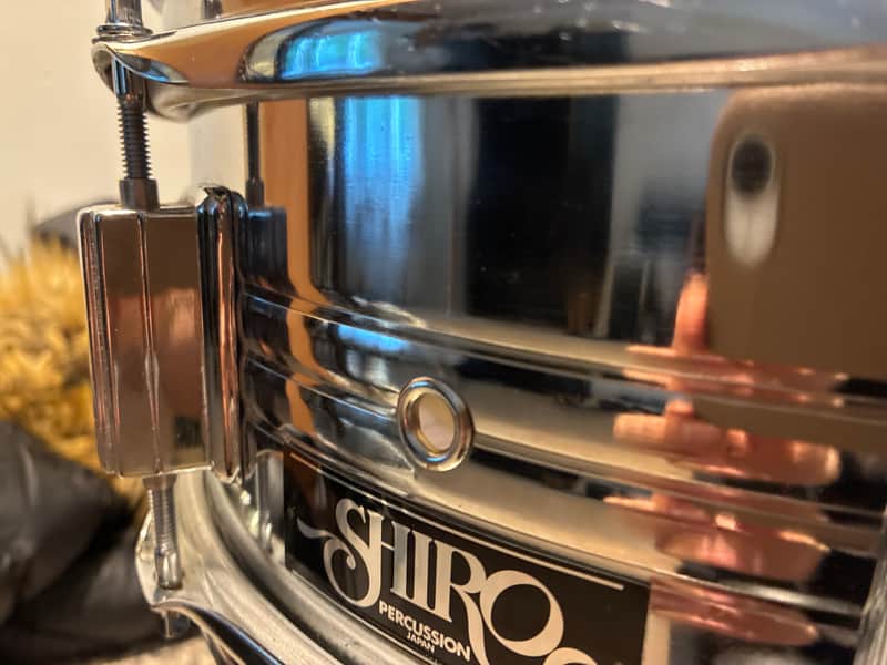 Rare Vintage 70s Shiro 14x5” Steel Snare Drum – 8 Lugs MIJ (Excellent Condition) image 1