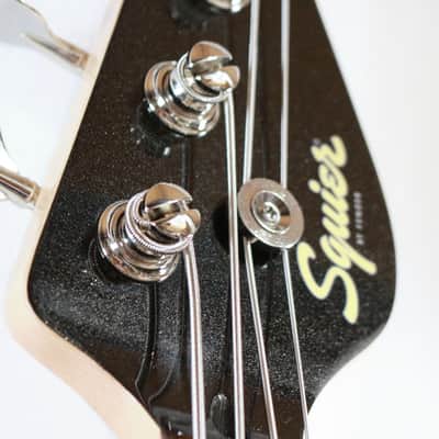 Squier Paranormal Rascal Bass HH Short Scale Electric Bass in Metallic Black image 3