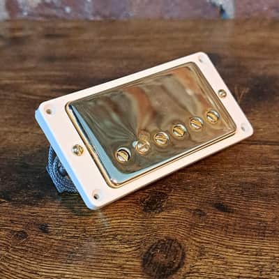 Gibson Custom Shop CustomBucker PAF Pickup (2020s -Gold w Cream Pickup Ring) image 1