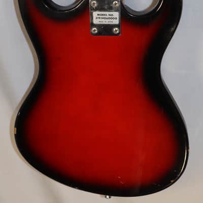 Teisco Silvertone Model 1406 Single Pickup Sunburst Solid Body electric guitar Made in Japan 1960s-70s image 7