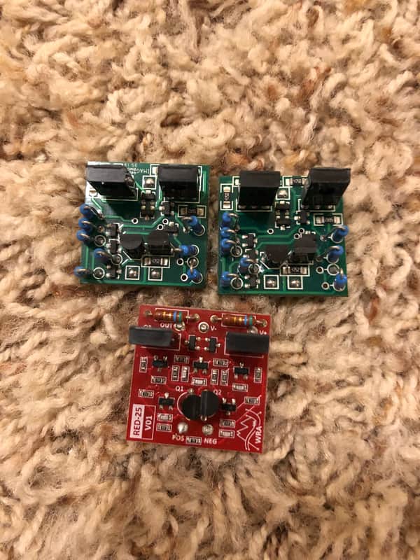 Scott Leibers SL-2520 Red Dot Discrete Opamp / API (Pair) + DIYRE RED-25 Discrete Opamp image 1