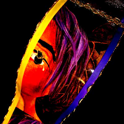 Art Guitar "FRIDA KAHLO" by the Artiste El Daga  Collage NFT Opportunity. Non Fungible Token Bitcoin image 11