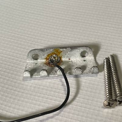 1990's Fender USA American Standard Stratocaster 2 Post Chrome Tremolo Bridge (For Parts) image 2