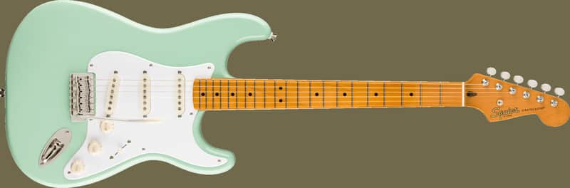 FSR Classic Vibe '50s Stratocaster®, Maple Fingerboard, White Pickguard, Surf Green image 1