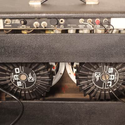 Fender Black Panel Pro Reverb Amp Blackface 2x12" Tube Guitar Combo Amp vintage 1967  LOCAL PICKUP ONLY image 11