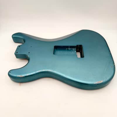 MJT Stratocaster Body Alder Ice Blue Relic Nitro mjt6700 image 6