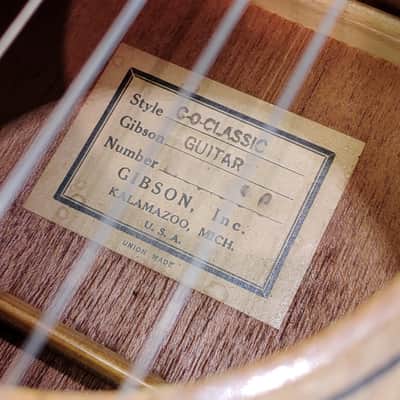 Gibson C-0 Classic Guitar 1964 - Natural - Kalamazoo, USA image 23