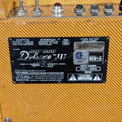 Fender Hot Rod Deluxe III 3-Channel 40-Watt 1x12" Guitar Combo 2010 - 2017 - Tweed image 6
