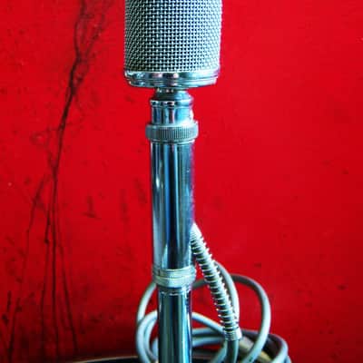 Vintage RARE 1950's Astatic K-2 crystal microphone MODIFIED dynamic w Astatic F-11 adapter harp mic T3 D104 JT30 image 5