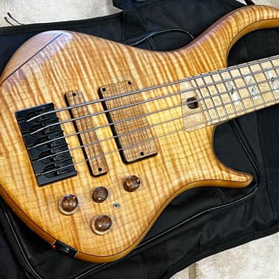 Warrior Custom 5 String Bass Natural image 1