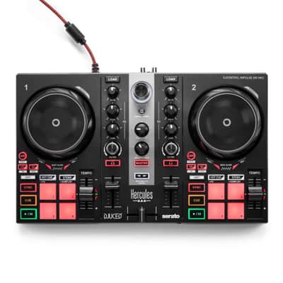 Hercules DJ Control Inpulse 200 MK2 - 2-Channel DJ Controller for Serato DJ Lite and Djuced with built in light guides for learning DJs. image 1
