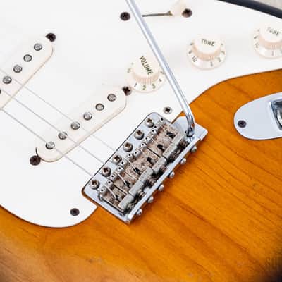 1999 Fender American Vintage ‘57 Stratocaster Sunburst, 100% Original w/ Case image 8